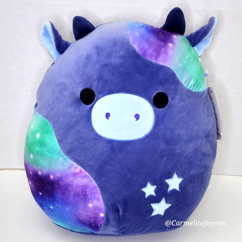 🖤 RIVKA ✨️ Galaxy Cow Select Series Black Tag Mallow Mash Squishmallow HTF! NWT